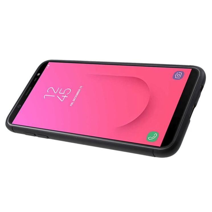 Защитный чехол UniCase Magnetic Ring для Samsung Galaxy J8 2018 (J810) - Black / Red: фото 4 из 7