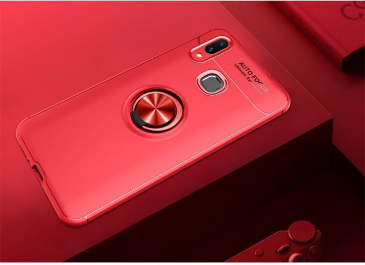 Захисний чохол UniCase Magnetic Ring для Xiaomi Mi Max 3 - Red: фото 2 з 8