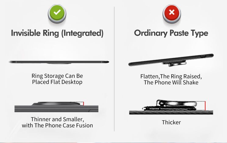 Защитный чехол UniCase Magnetic Ring для Xiaomi Mi Play - Black: фото 14 из 22