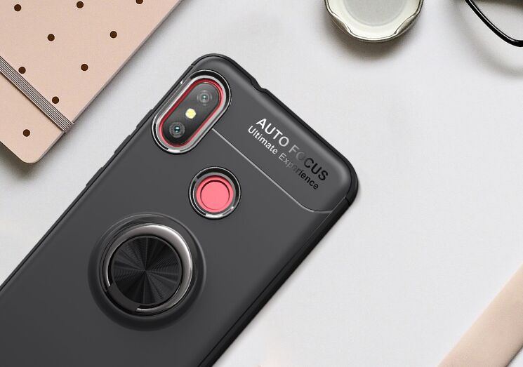 Защитный чехол UniCase Magnetic Ring для Xiaomi Mi Play - Black: фото 12 из 22