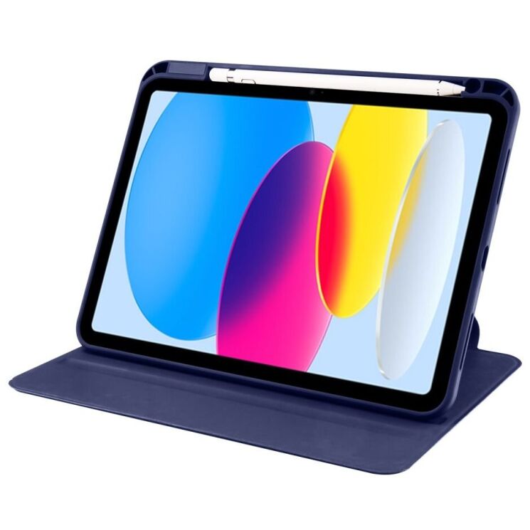 Защитный чехол UniCase Rotary Stand для Apple iPad 10.9 (2022) / iPad 11 (2025) - Dark Blue: фото 3 из 7