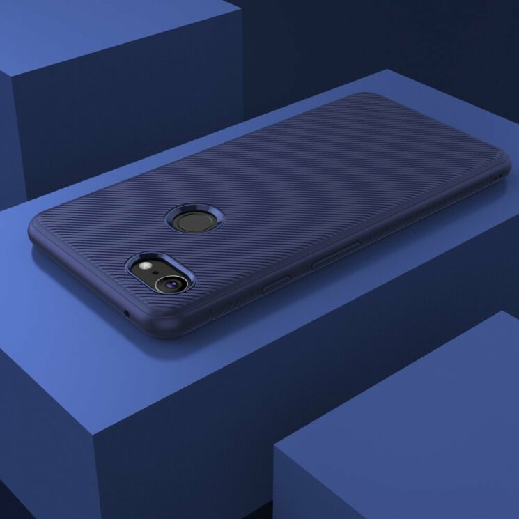 Защитный чехол UniCase Twill Soft для Google Pixel 3 XL - Dark Blue: фото 6 из 7