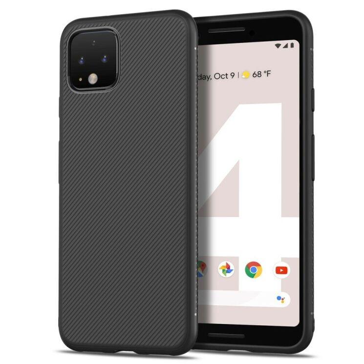 Защитный чехол UniCase Twill Soft для Google Pixel 4 XL - Black: фото 1 из 8
