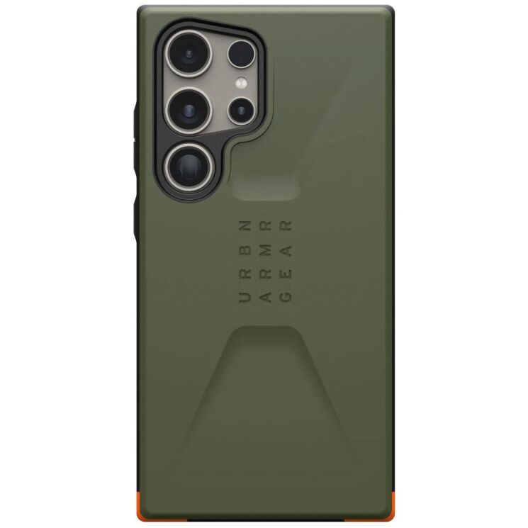 Защитный чехол URBAN ARMOR GEAR (UAG) Civilian для Samsung Galaxy S24 Ultra (S928) 214439117272 - Olive Drab: фото 2 из 12
