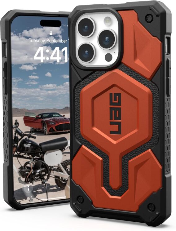 Защитный чехол URBAN ARMOR GEAR (UAG) Monarch Pro MagSafe для Apple iPhone 15 Pro Max (114222119191) - Rust: фото 2 из 6