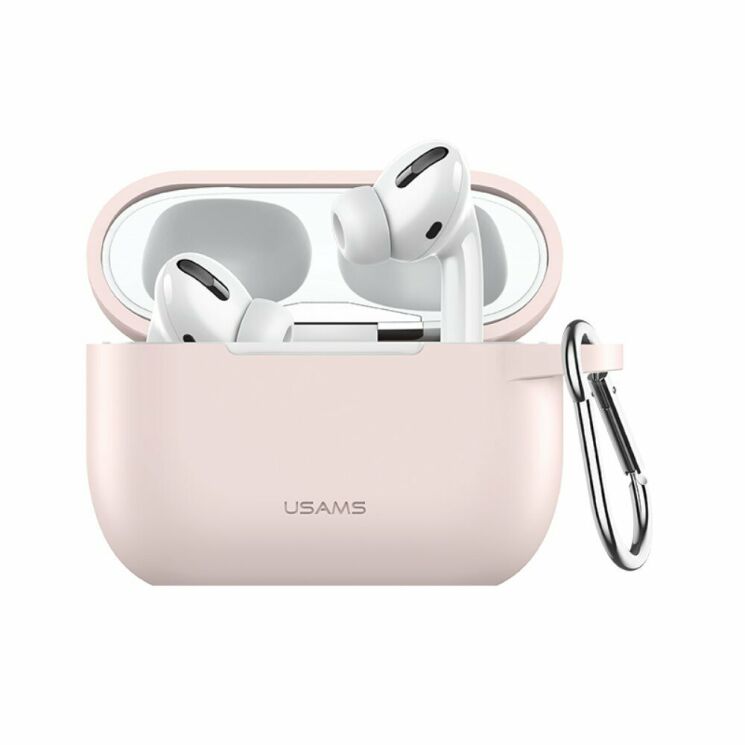 Захисний чохол USAMS US-BH568 Protective Cover для Apple AirPods Pro - Pink: фото 1 з 17