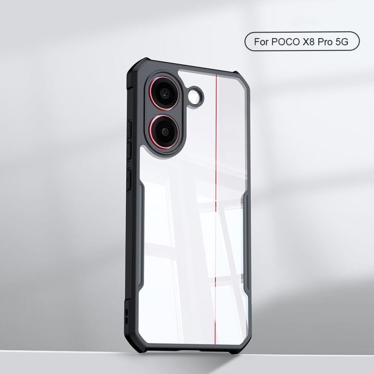 Защитный чехол XUNDD Rugged Case для Xiaomi Poco X8 Pro - Black: фото 3 из 8