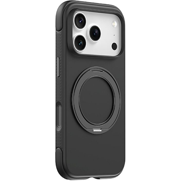 Защитный чехол ZGA Halo Ring Stand для Apple iPhone 18 Pro Max - Black: фото 1 из 10