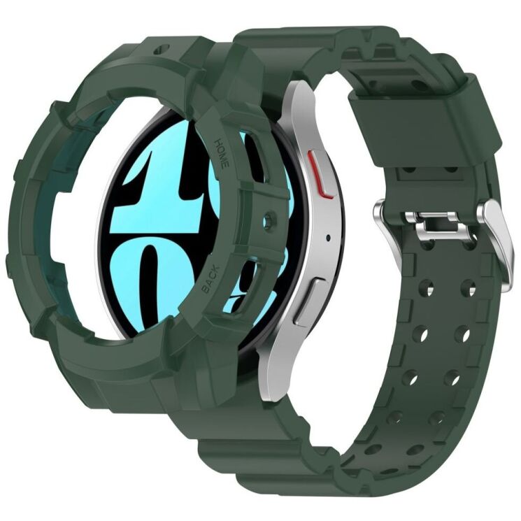 Защитный комплект Deexe Urban Armor для Samsung Galaxy Watch 7 (44mm) - Green: фото 1 из 12