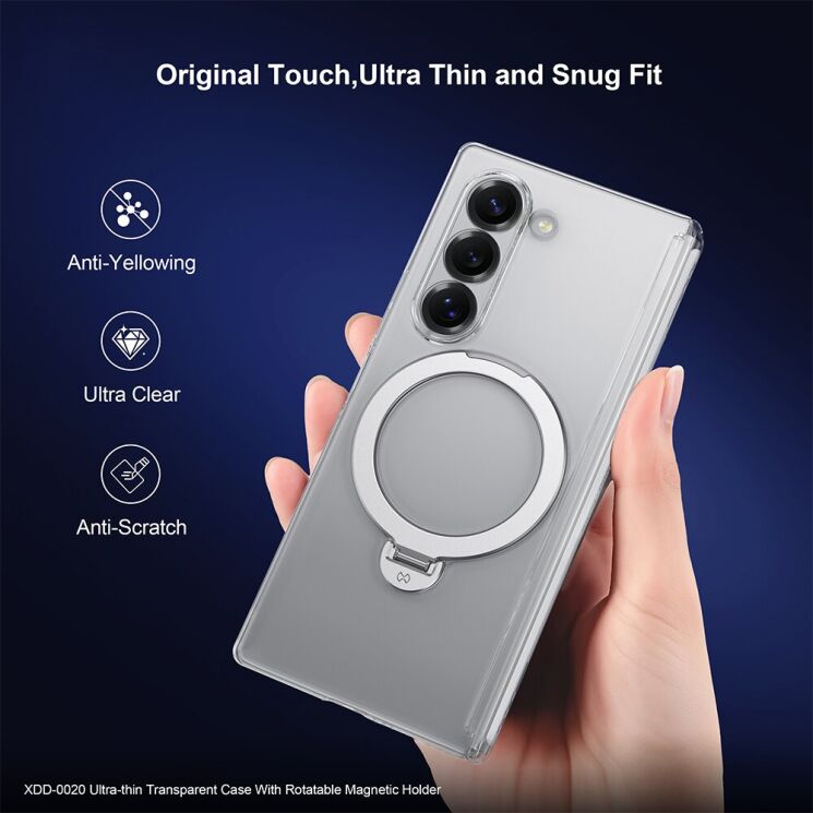 Захисний комплект XUNDD Air MagSafe для Samsung Galaxy Fold 7 - Transparent: фото 5 з 8