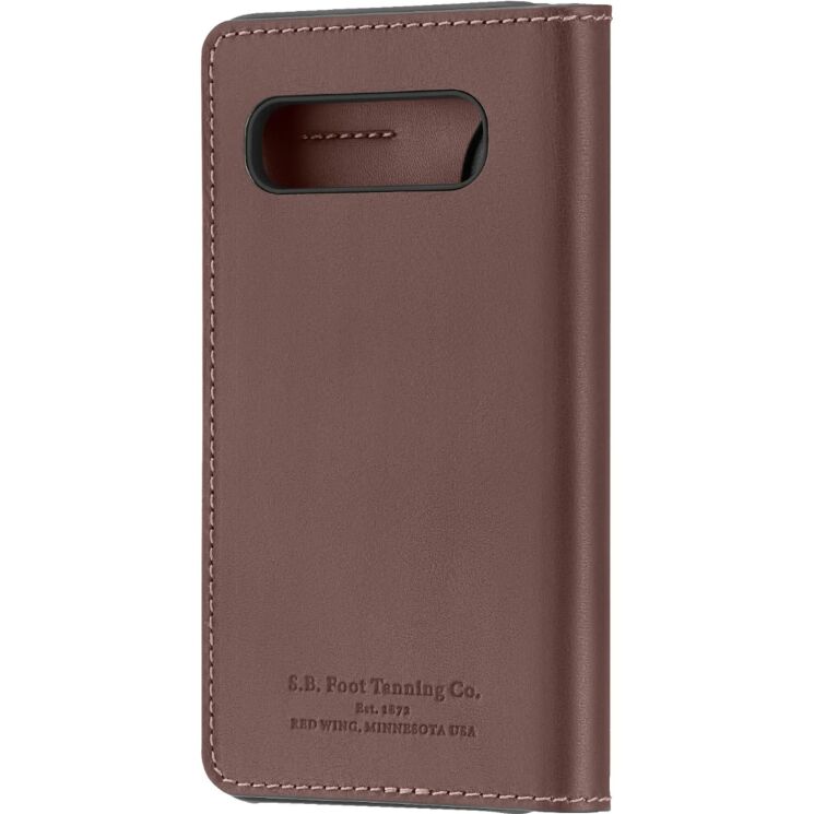 Защитный чехол Platinum Leather Wallet для Samsung Galaxy S10 (G973) - Brown: фото 3 из 6