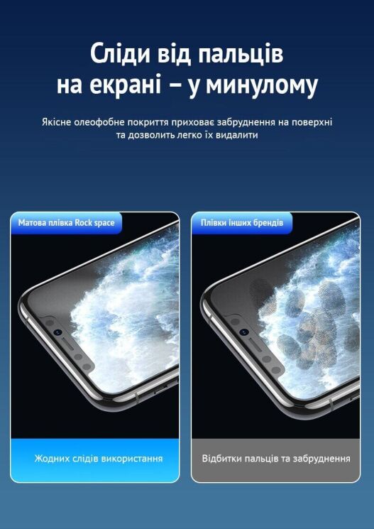 Антиблікова плівка на екран RockSpace Explosion-Proof Matte для Infinix Smart 8: фото 3 з 8
