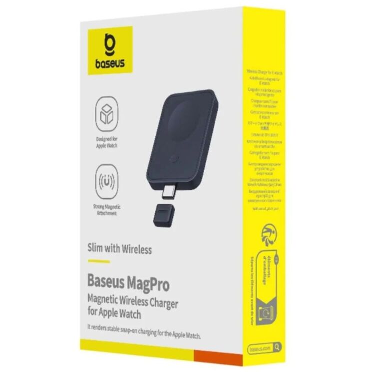 Беспроводное зарядное устройство Baseus MagPro (2.5W) для Apple Watch (P10264106123-00) - Black: фото 5 из 14