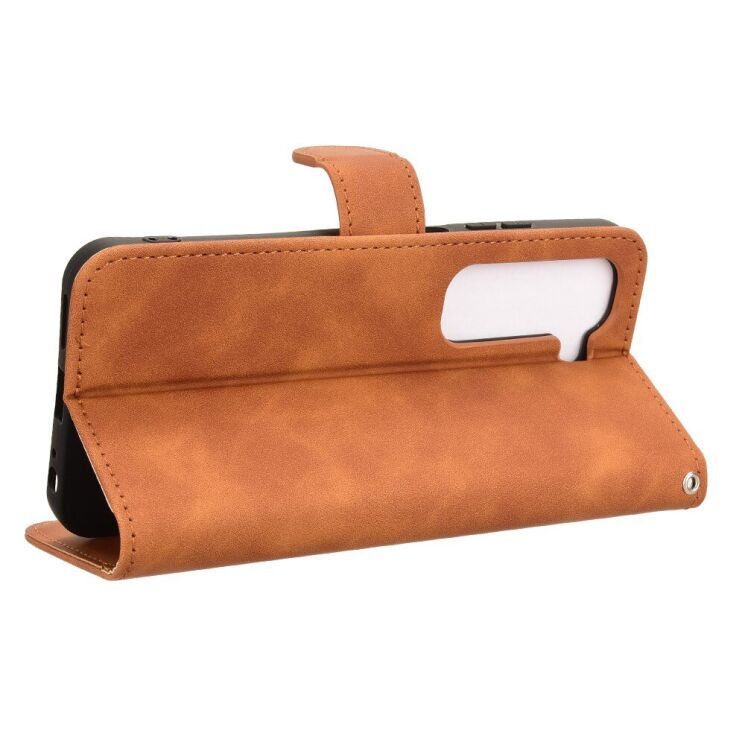 Чехол Deexe Classic Wallet для Infinix Hot 50 - Brown: фото 6 из 7
