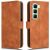 Чехол Deexe Classic Wallet для Infinix Hot 50 - Brown: фото 1 из 7
