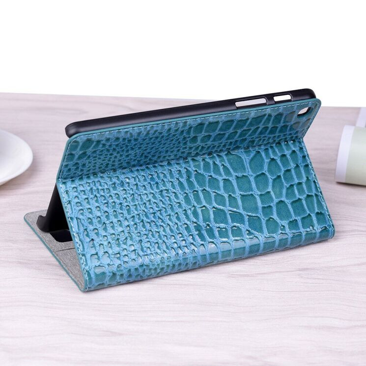 Чохол Deexe Crocodile Style для Samsung Galaxy Tab A 8.0 2019 (T290/295) - Blue: фото 8 з 8