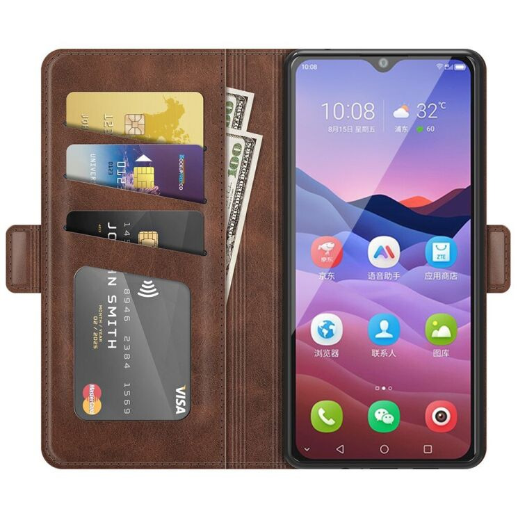Чохол Deexe Juno Case для ZTE Blade V2020 Smart - Coffee: фото 4 з 11