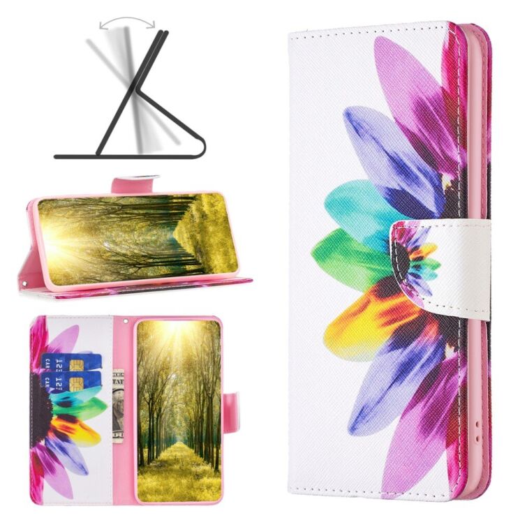 Чехол Deexe Life Style Wallet для Xiaomi Redmi 13C / Poco C65 - Sunflower: фото 2 из 6