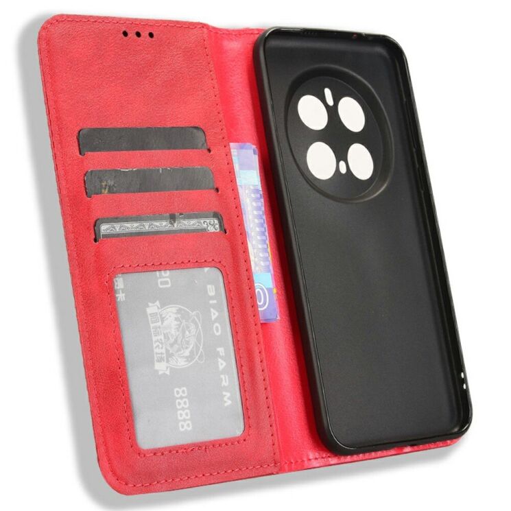 Чехол Deexe Retro Style для Honor Magic 7 Pro - Red: фото 4 из 7