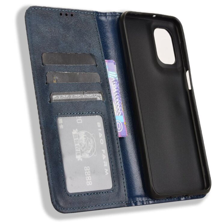Чохол Deexe Retro Style для Motorola Moto G55 - Blue: фото 4 з 7