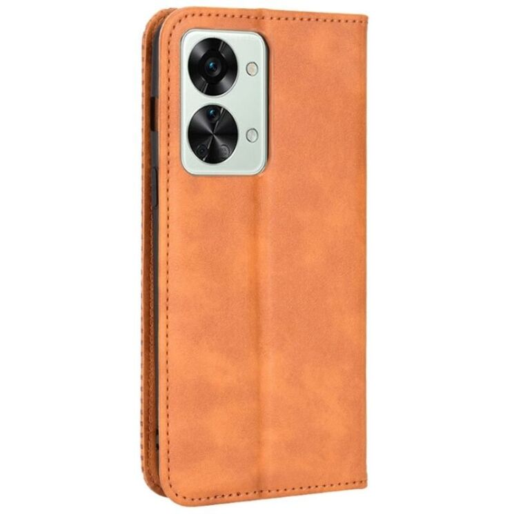 Чохол-книжка Deexe Retro Style для OnePlus Nord 2T - Brown: фото 6 з 7