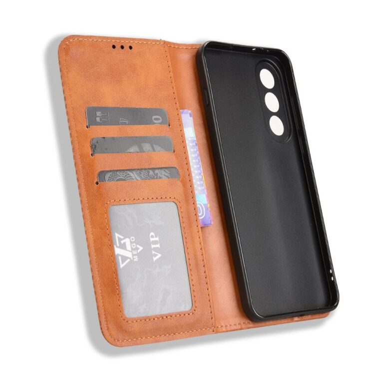Чохол Deexe Retro Style для OnePlus Nord 5 / Ace 5 Ultra - Brown: фото 5 з 15
