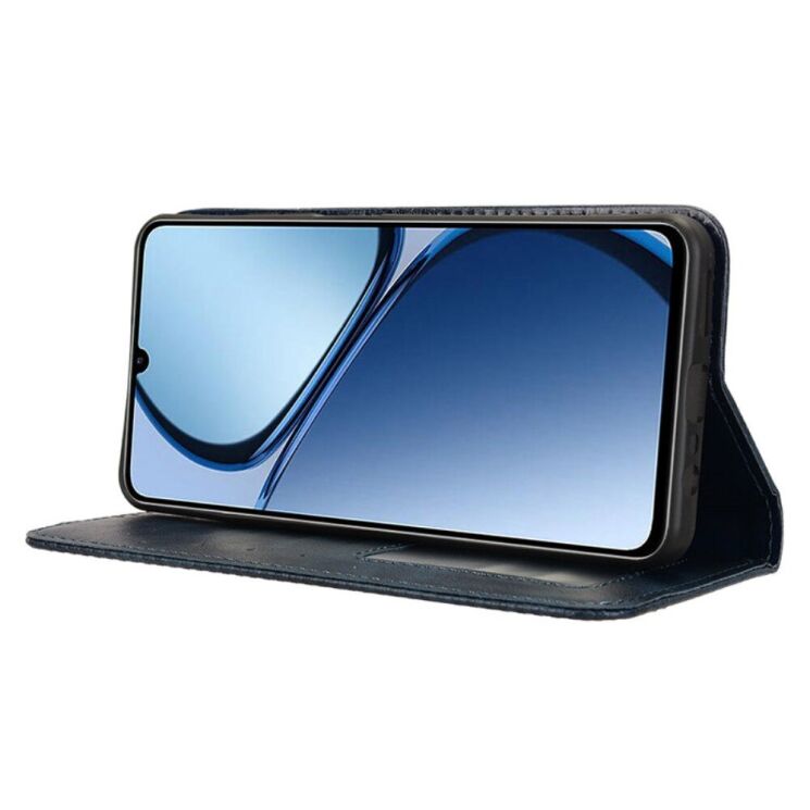 Чохол Deexe Retro Style для Realme C63 / C61 / Note 60x - Blue: фото 3 з 7