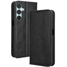 Чехол Deexe Retro Style для Samsung Galaxy M35 (M356) - Black: фото 1 из 7