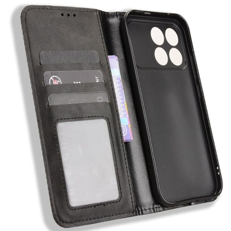 Чохол Deexe Retro Style для Xiaomi Poco F8 Pro - Black (403502B) Чохол Deexe Retro Style для Xiaomi Poco F8 Pro - Black: фото 5 з 19