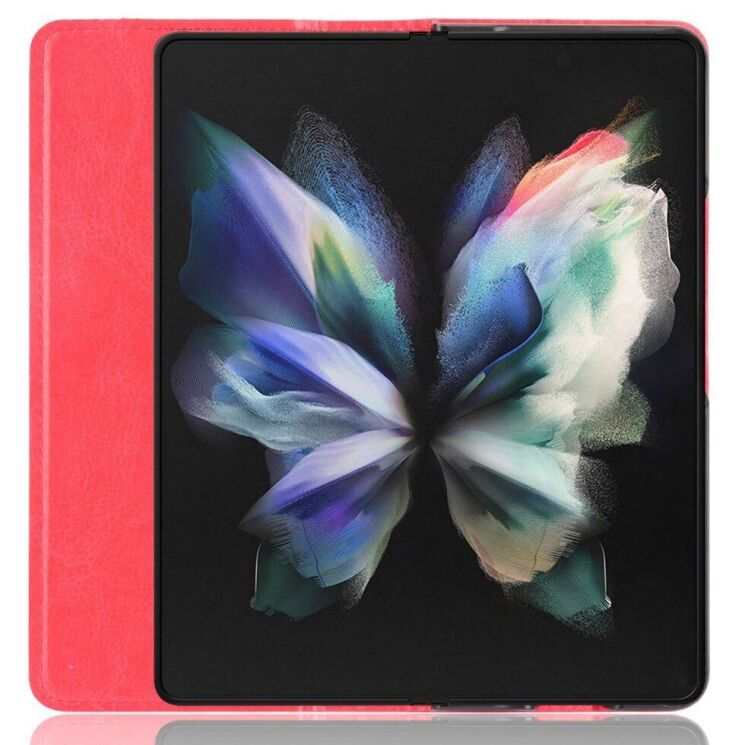Чехол Deexe Retro Style (FF) для Samsung Galaxy Fold 4 - Red: фото 4 из 9