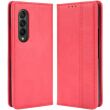 Чехол Deexe Retro Style (FF) для Samsung Galaxy Fold 4 - Red (303004R)