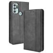Чехол Deexe Retro Style для Motorola Moto G60s - Black (291414B)