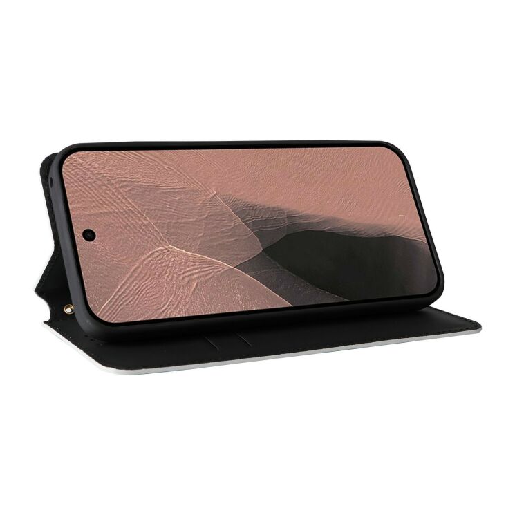 Чехол Deexe Rhombus Book для Google Pixel 11 Pro XL - Silver: фото 4 из 7