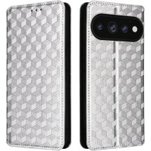 Чехол Deexe Rhombus Book для Google Pixel 11 Pro XL - Silver: фото 1 из 7