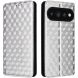 Чехол Deexe Rhombus Book для Google Pixel 11 Pro XL - Silver (426046S). Фото 1 из 7