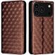 Чохол Deexe Rhombus Book для iPhone 18 Pro / 17 Pro - Brown (423620Z). Фото 1 з 10