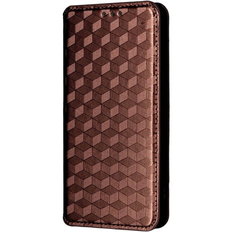 Чохол Deexe Rhombus Book для iPhone 18 Pro / 17 Pro - Brown: фото 7 з 10