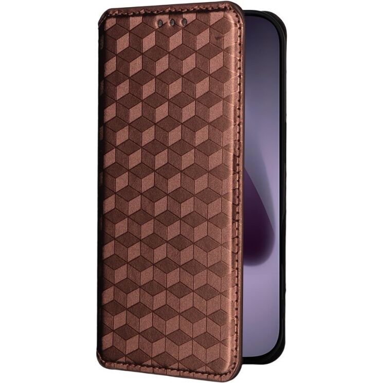 Чохол Deexe Rhombus Book для iPhone 18 Pro / 17 Pro - Brown (423620Z) Чохол Deexe Rhombus Book для iPhone 18 Pro / 17 Pro - Brown: фото 6 з 10