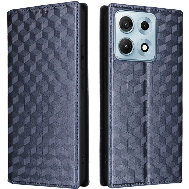 Чохол Deexe Rhombus Book для Motorola Edge 70 Max - Blue (435513L) Чохол Deexe Rhombus Book для Motorola Edge 70 Max - Blue: фото 1 з 7