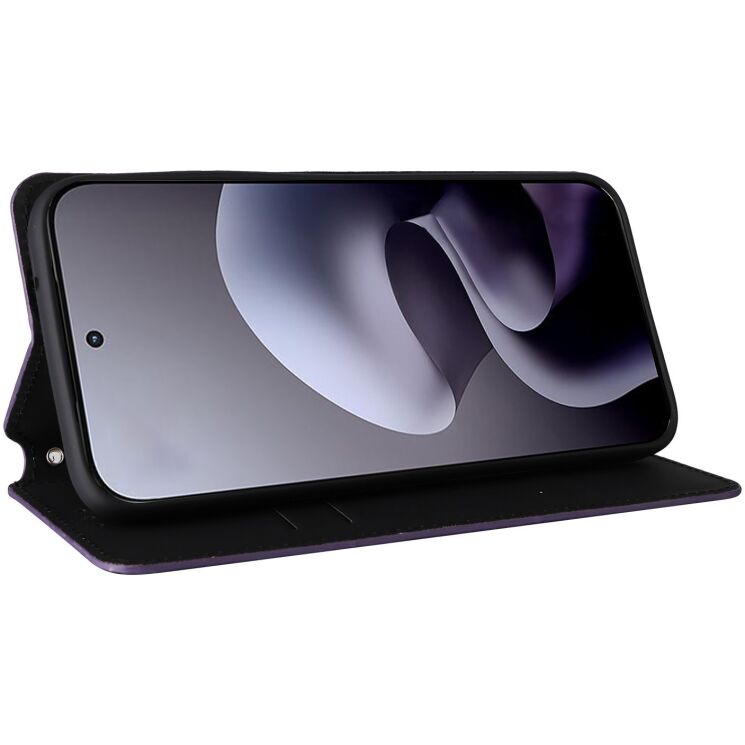 Чохол Deexe Rhombus Book для Motorola Moto G77 - Purple: фото 4 з 10