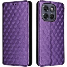 Чохол Deexe Rhombus Book для Motorola Moto G77 - Purple: фото 1 з 10