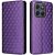Чехол Deexe Rhombus Book для Motorola Moto G77 - Purple: фото 1 из 10