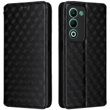Чохол Deexe Rhombus Book для OPPO A5 - Black: фото 1 з 6