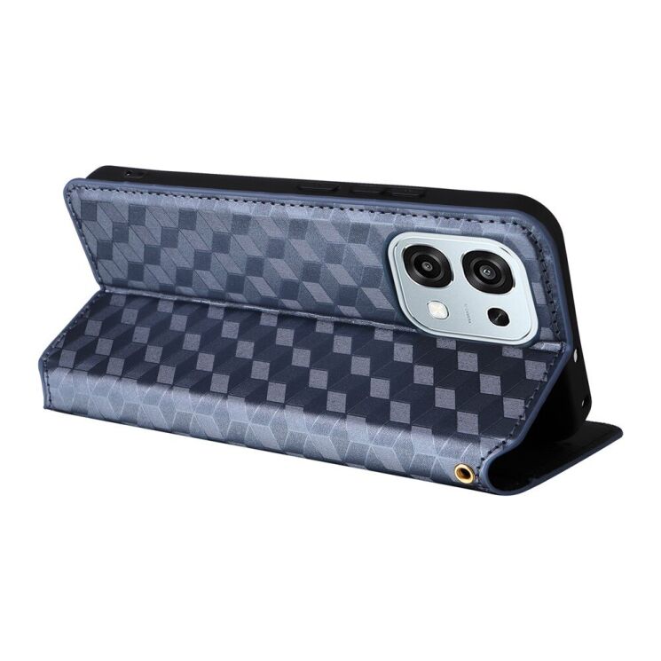 Чохол Deexe Rhombus Book для OPPO A6 Pro - Blue: фото 4 з 6