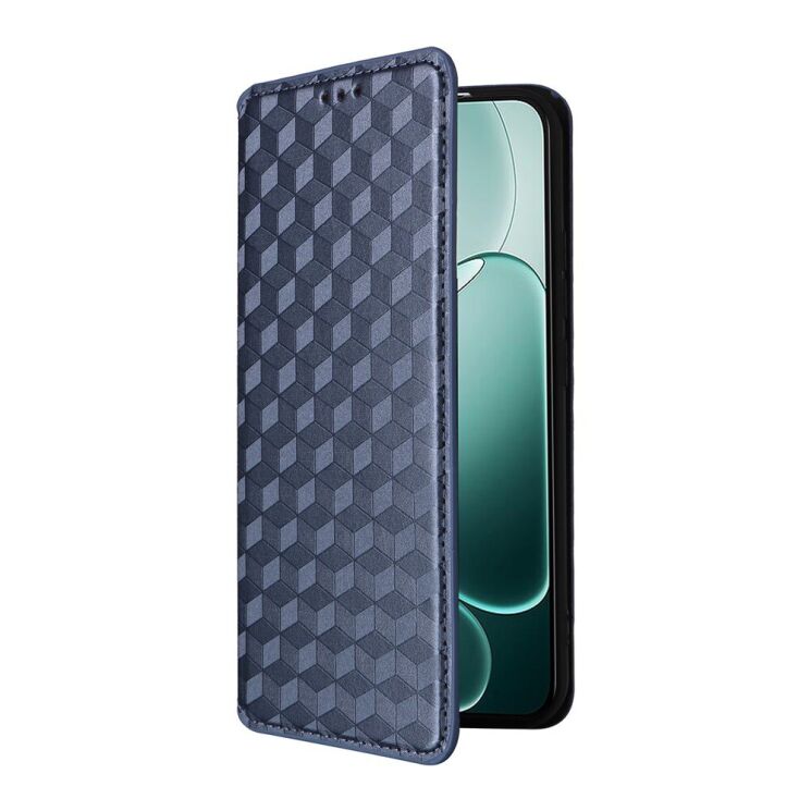 Чохол Deexe Rhombus Book для OPPO A6 Pro - Blue: фото 5 з 6
