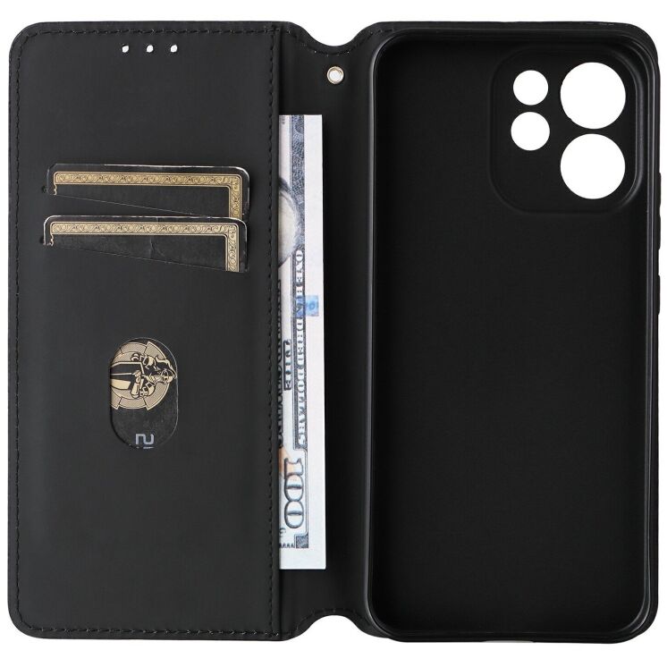 Чехол Deexe Rhombus Book для OPPO Reno 15 F/FS - Black: фото 5 из 7