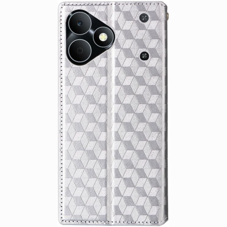 Чохол Deexe Rhombus Book для Realme Note 80 - Silver (412403S) Чохол Deexe Rhombus Book для Realme Note 80 - Silver: фото 7 з 7