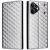 Чохол Deexe Rhombus Book для Realme Note 80 - Silver: фото 1 з 7