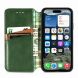 Чехол Deexe Rhombus Wallet для Apple iPhone 16e - Green (376412G). Фото 2 из 10