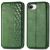 Чехол Deexe Rhombus Wallet для Apple iPhone 16e - Green: фото 1 из 10